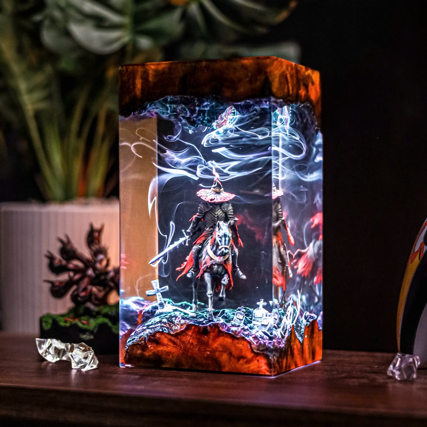 Headless Horseman Resin Lamp - Halloween