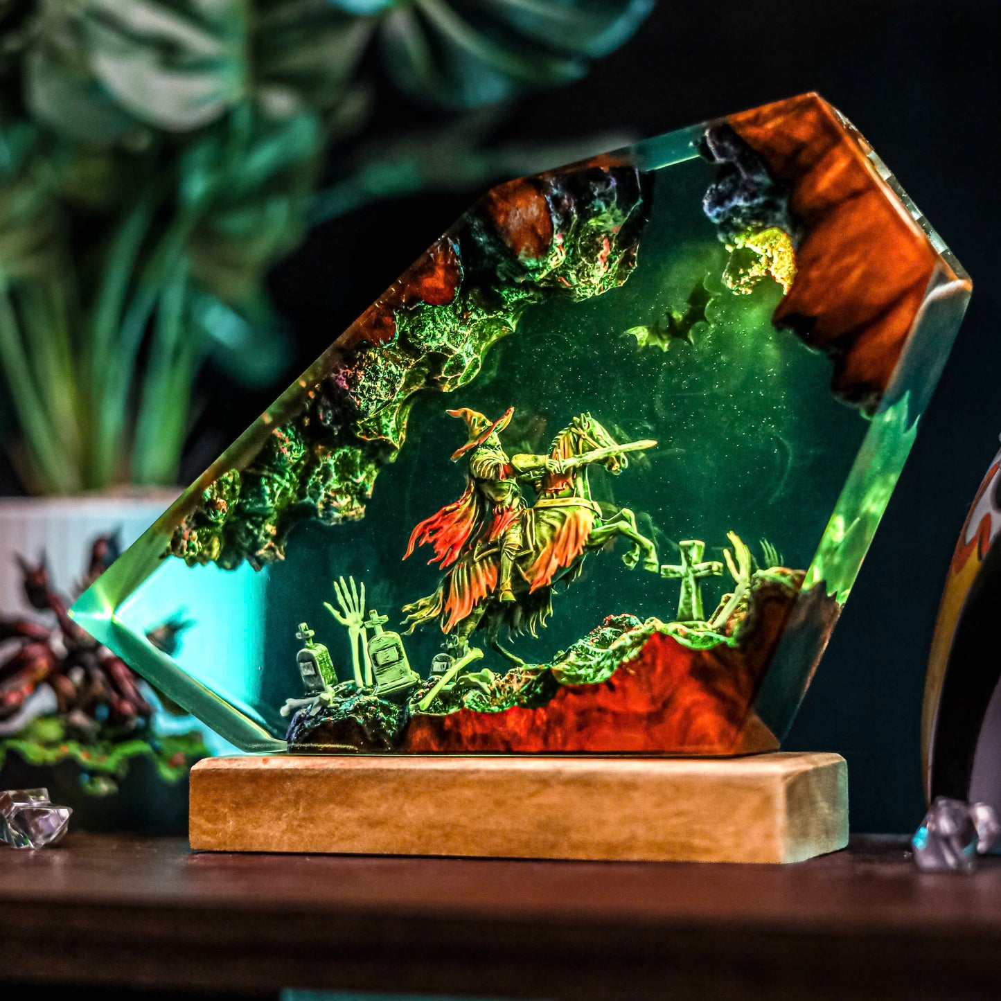 Headless Horseman V2 Resin Lamp - Halloween