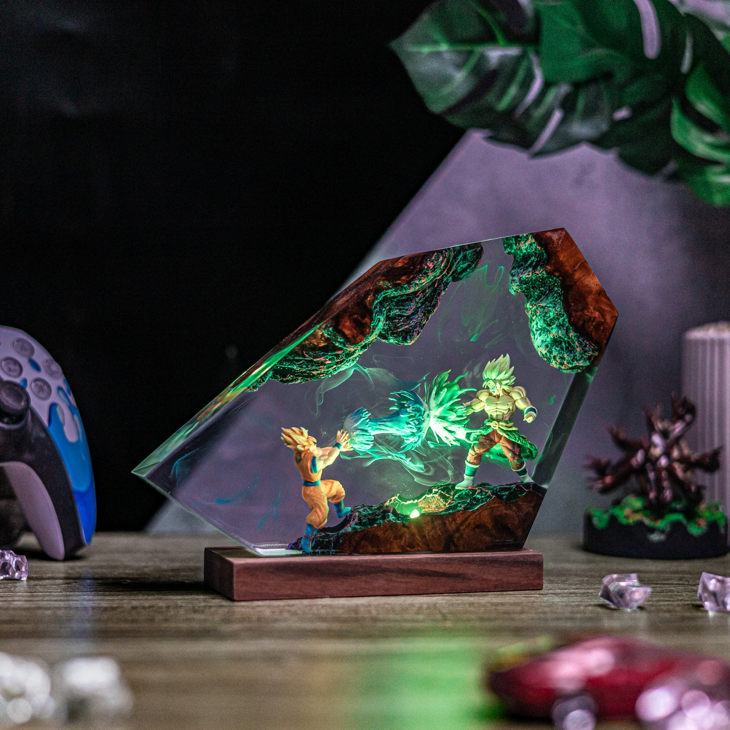 Goku Vs Broly Resin Lamp