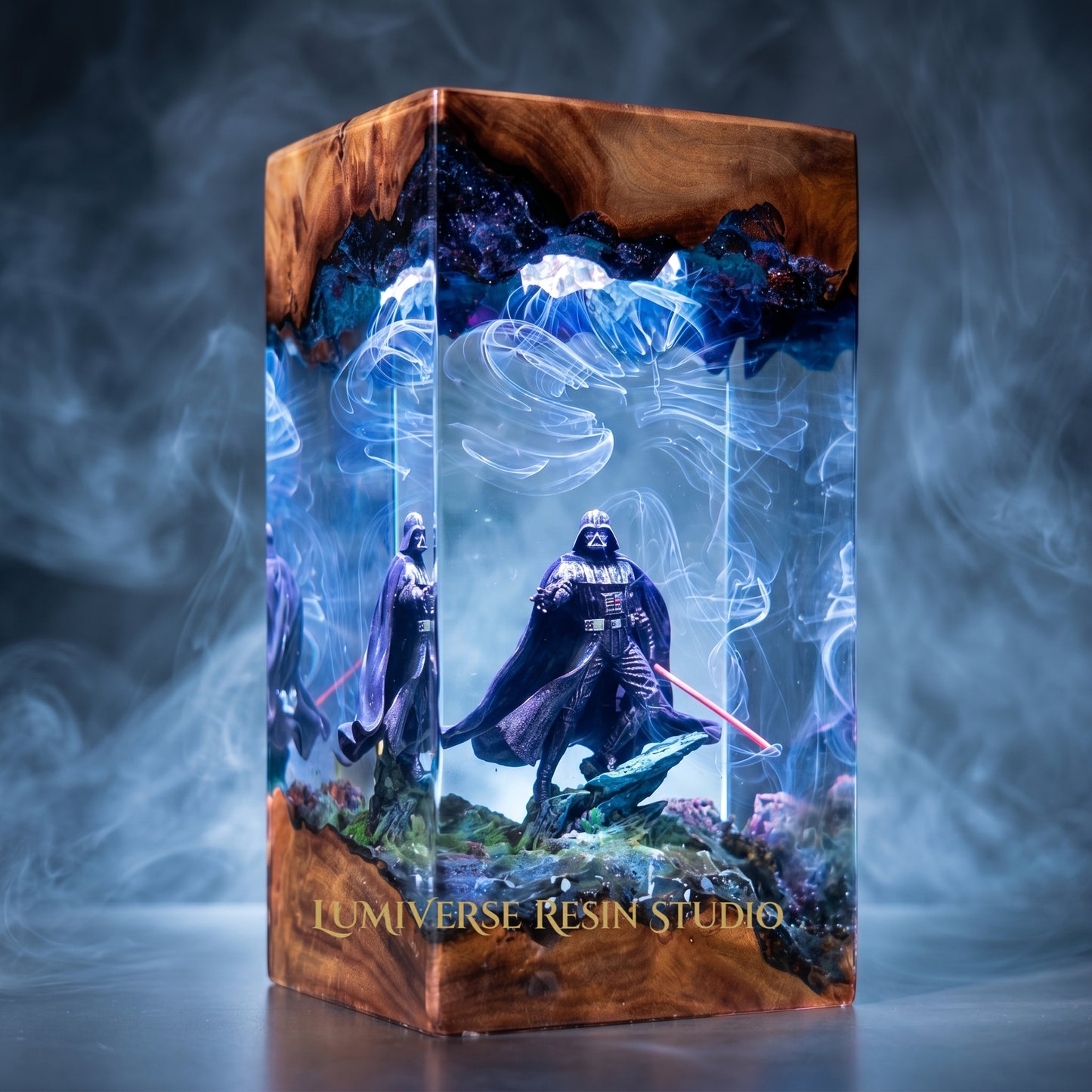 Black-Masked Lord Resin Lamp V1