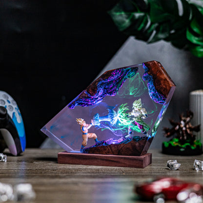 Goku Vs Broly Resin Lamp