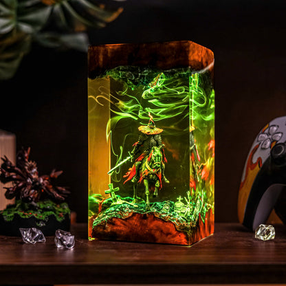 Headless Horseman Resin Lamp - Halloween