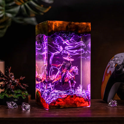 Headless Horseman Resin Lamp - Halloween