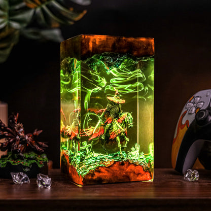 Headless Horseman Resin Lamp - Halloween