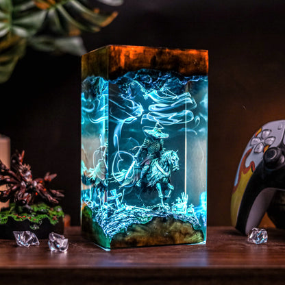 Headless Horseman Resin Lamp - Halloween