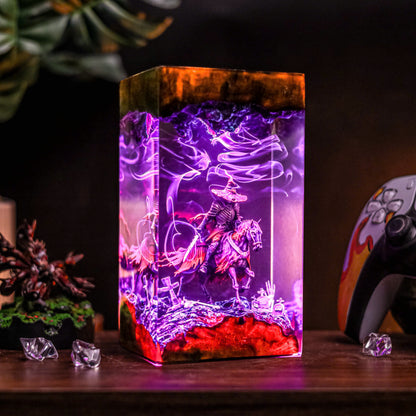 Headless Horseman Resin Lamp - Halloween