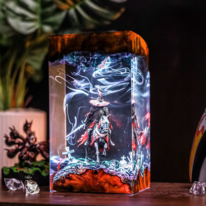 Headless Horseman Resin Lamp - Halloween