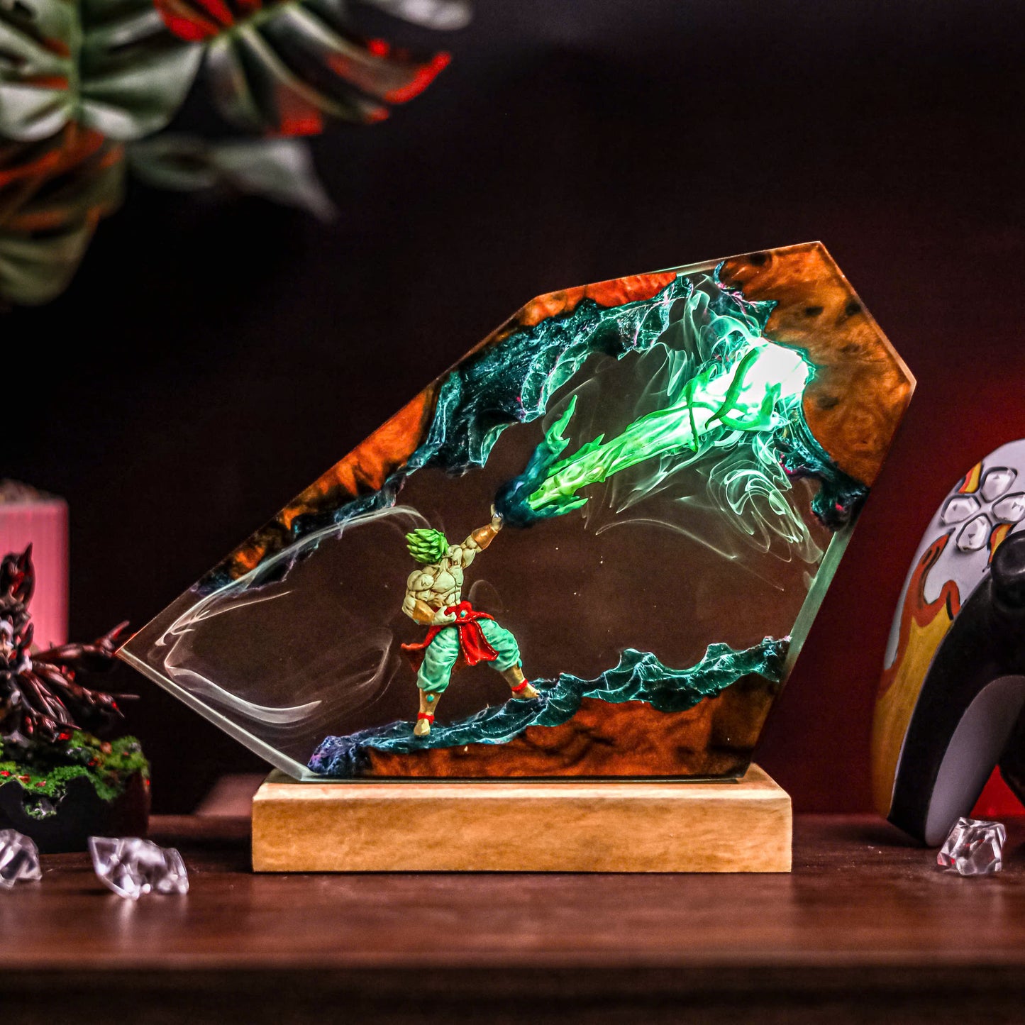 Naruto vs Sasuke Resin Lamp Lumi Verseresin Studio