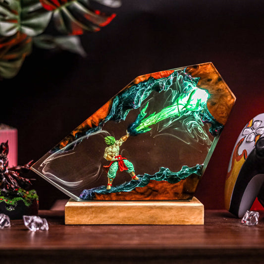 Naruto vs Sasuke Resin Lamp Lumi Verseresin Studio