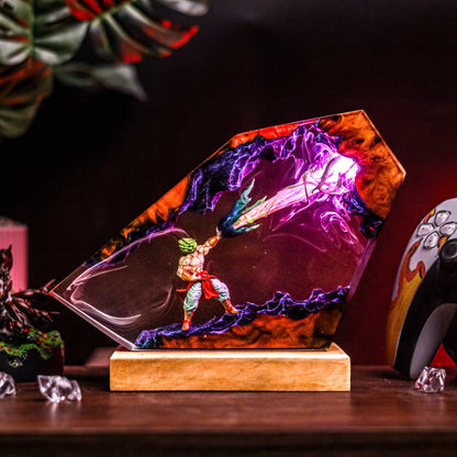 Naruto vs Sasuke Resin Lamp Lumi Verseresin Studio