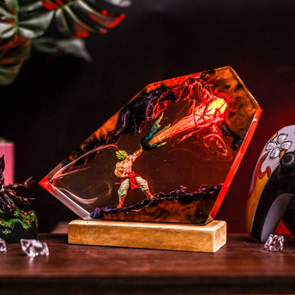 Naruto vs Sasuke Resin Lamp Lumi Verseresin Studio