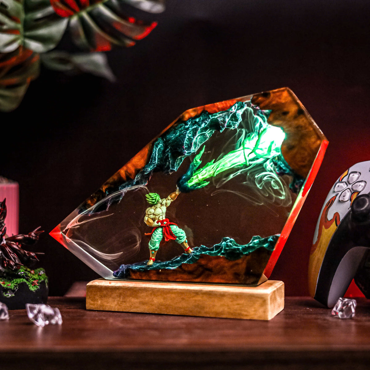 Naruto vs Sasuke Resin Lamp Lumi Verseresin Studio