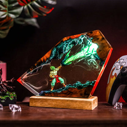 Naruto vs Sasuke Resin Lamp Lumi Verseresin Studio