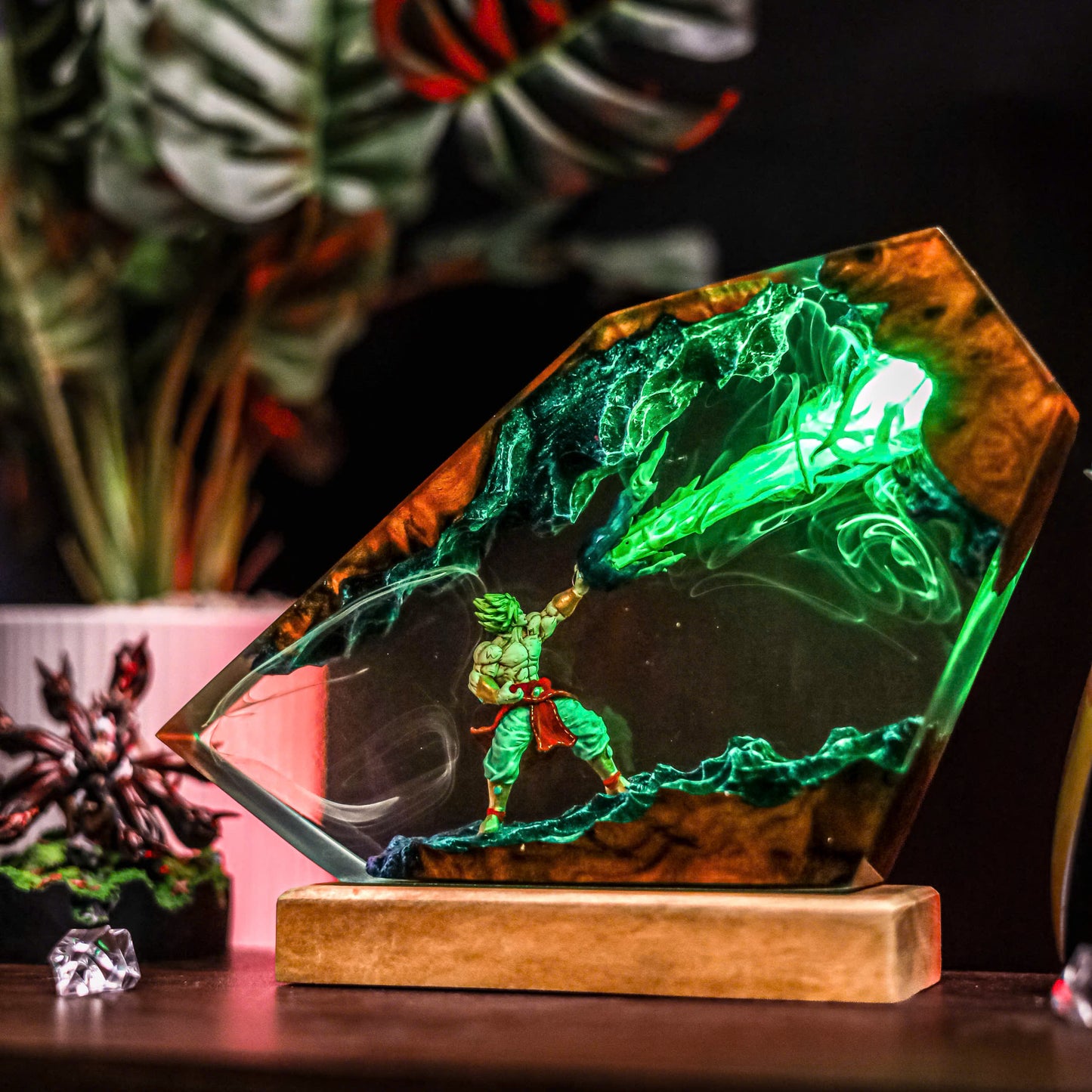 Naruto vs Sasuke Resin Lamp Lumi Verseresin Studio