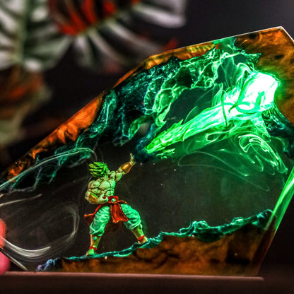 Naruto vs Sasuke Resin Lamp Lumi Verseresin Studio
