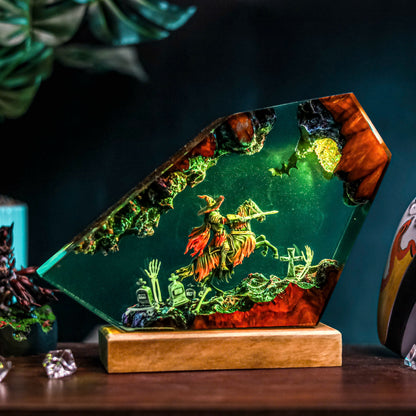 Headless Horseman V2 Resin Lamp - Halloween