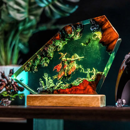Headless Horseman V2 Resin Lamp - Halloween
