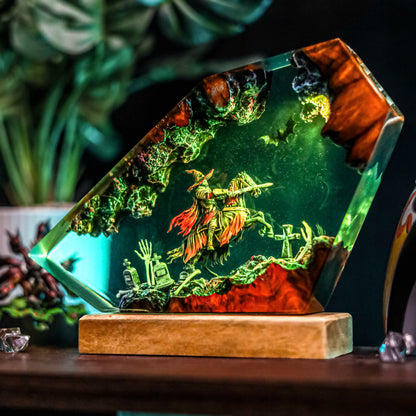 Headless Horseman V2 Resin Lamp - Halloween