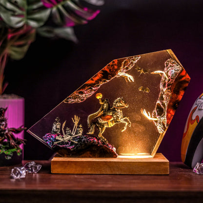 Headless Horseman V3 Resin Lamp - Halloween