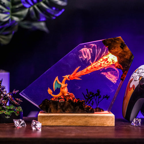 Charizards V2 Resin Lamp - Pokemon