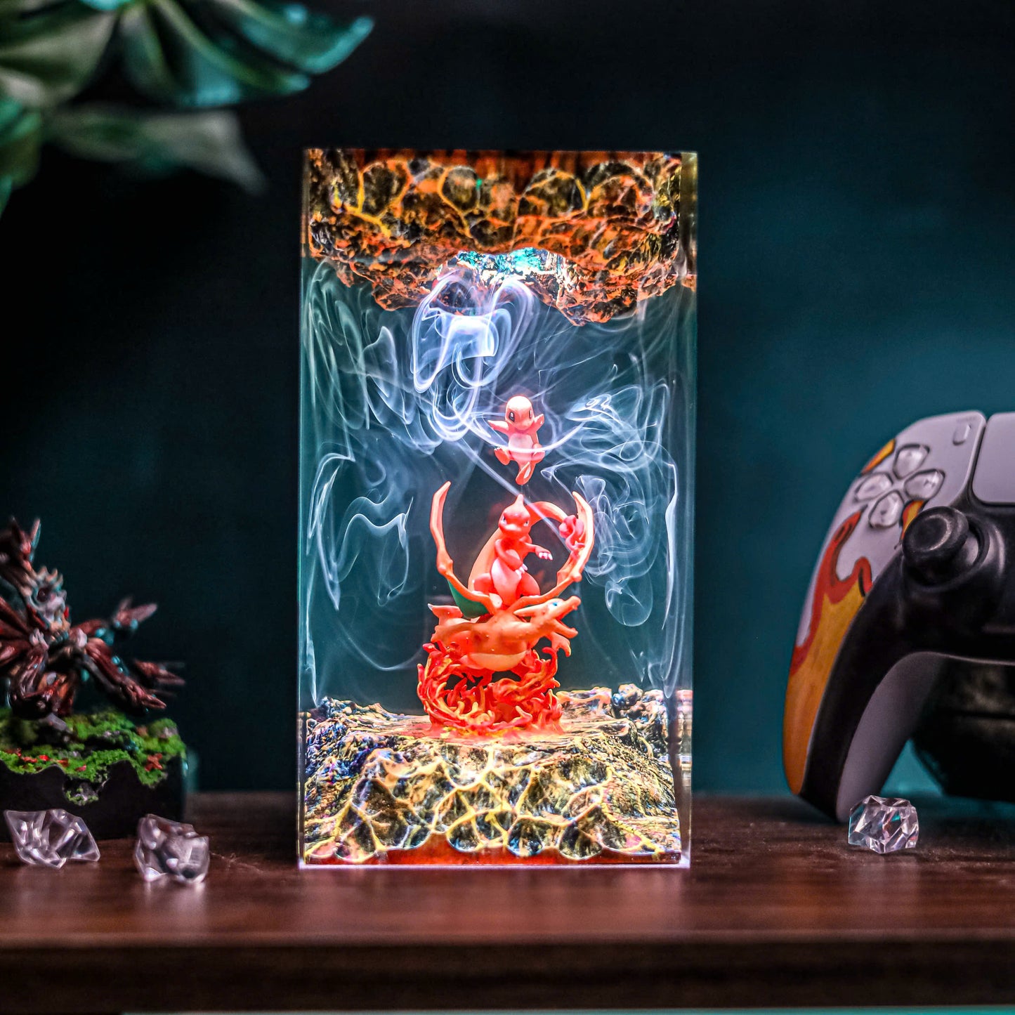 3 Charizard Pokemon Resin Lamp