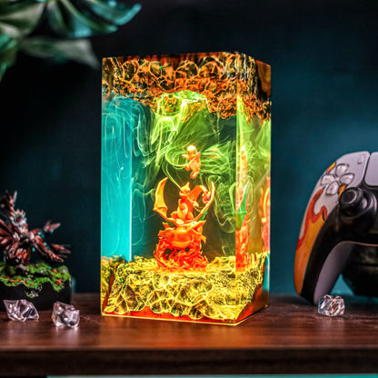 3 Charizard Pokemon Resin Lamp