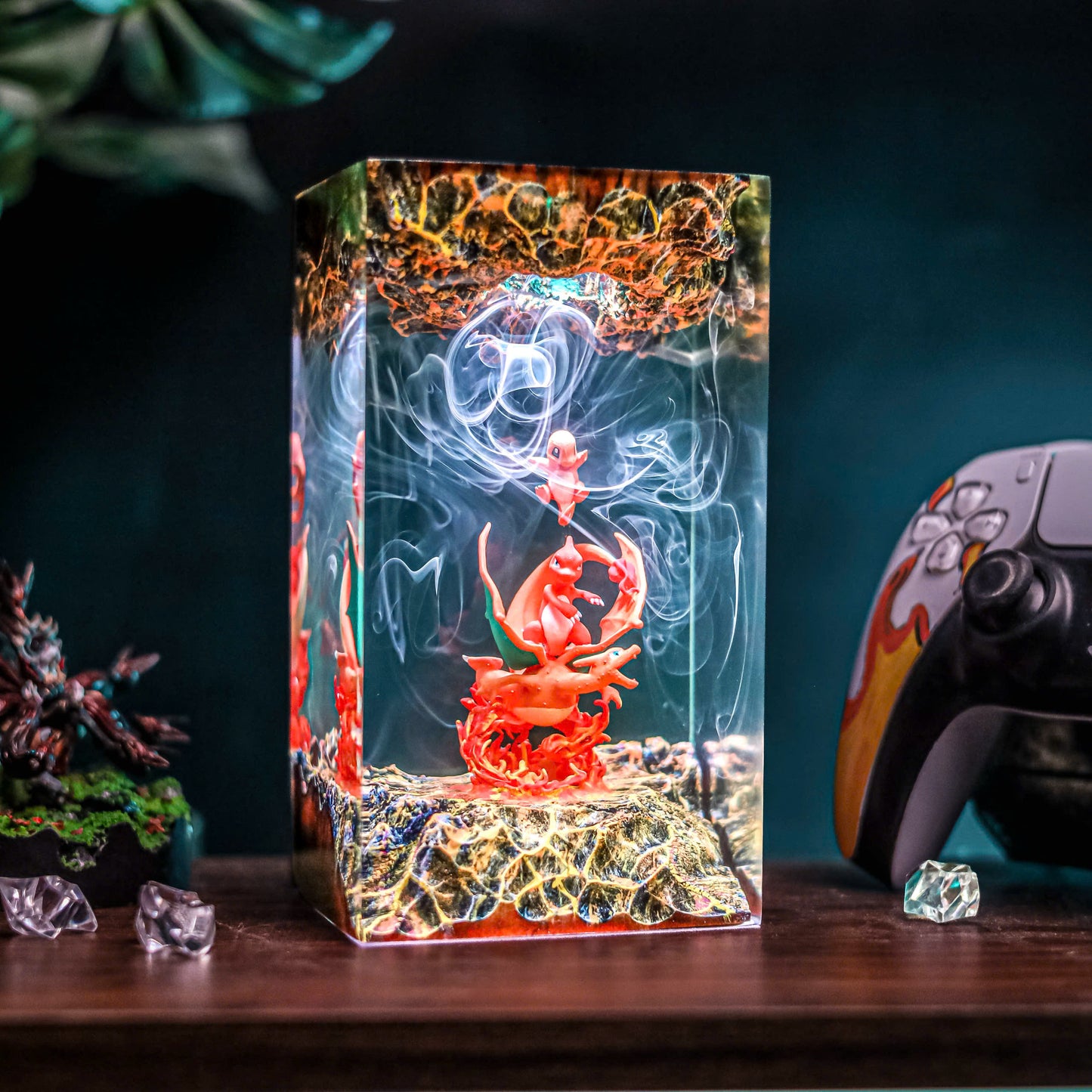 3 Charizard Pokemon Resin Lamp