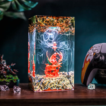 3 Charizard Pokemon Resin Lamp