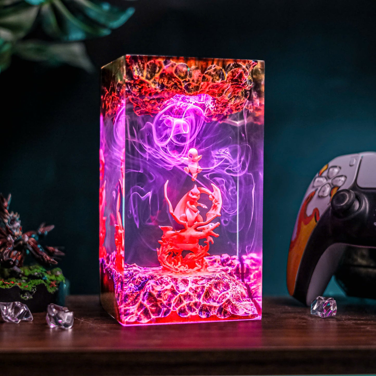3 Charizard Pokemon Resin Lamp