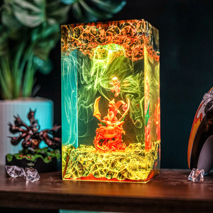 3 Charizard Pokemon Resin Lamp
