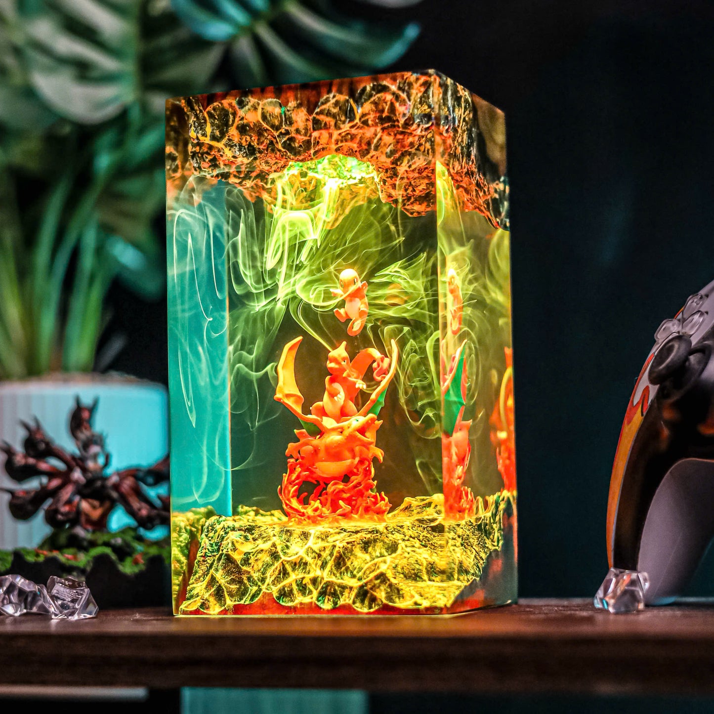 3 Charizard Pokemon Resin Lamp
