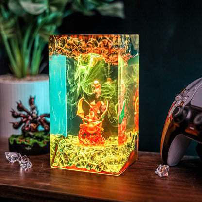 3 Charizard Pokemon Resin Lamp