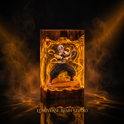 Uzui Tengen Resin Lamp  - Demon Slayer