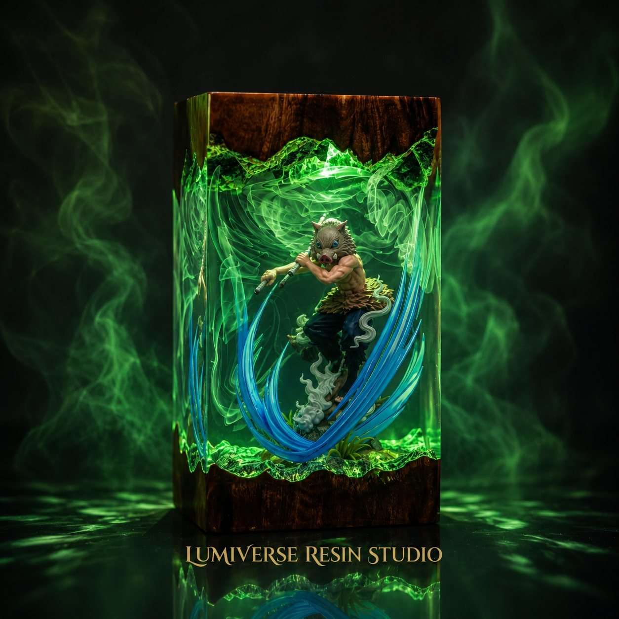 Inosuke Resin Lamp V1  - Demon Slayer