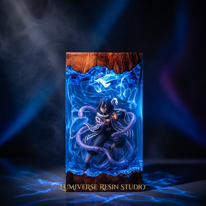 Iguro Obanai Resin Lamp  - Demon Slayer
