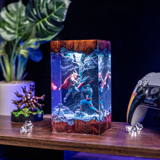 Custom Guts Berserk Resin lamp Lumi Verseresin Studio