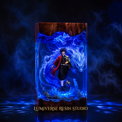 Giyuu Resin Lamp  - Demon Slayer