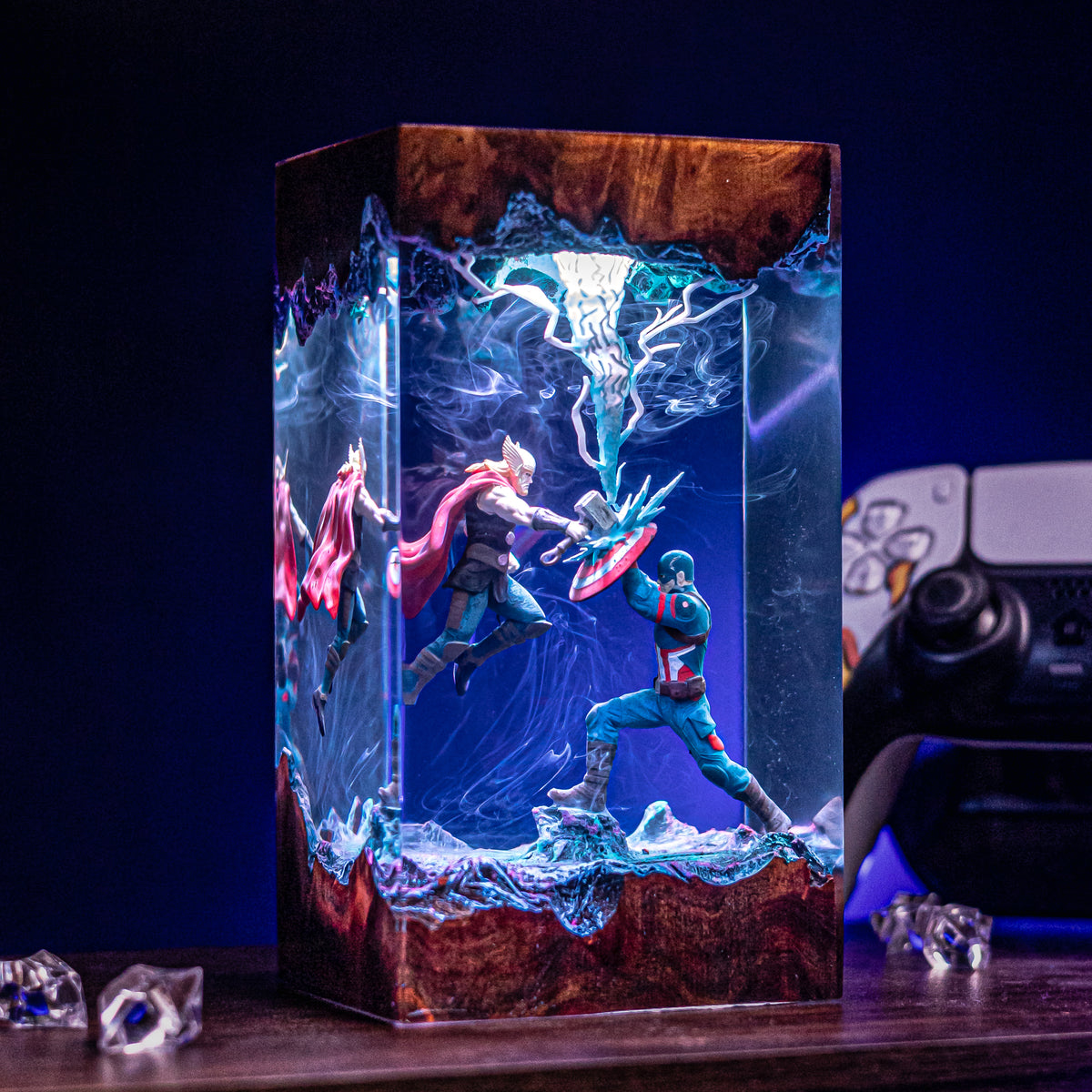 Custom Guts Berserk Resin lamp Lumi Verseresin Studio