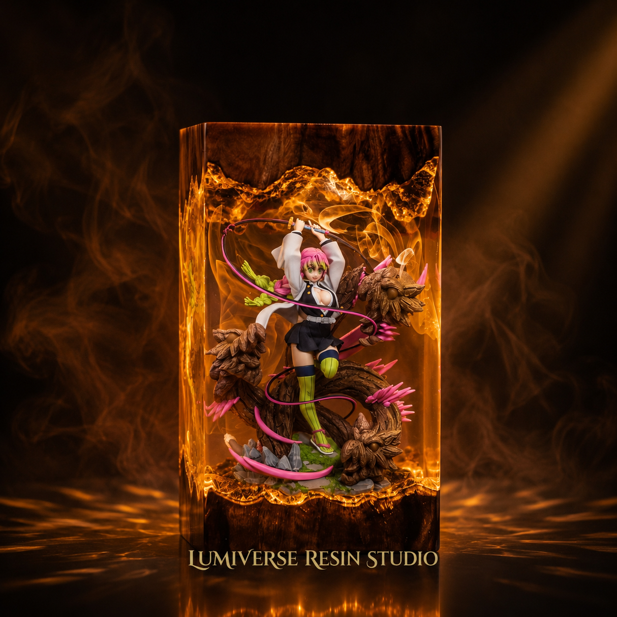 Kanroji Mitsuri Resin Lamp  - Demon Slayer