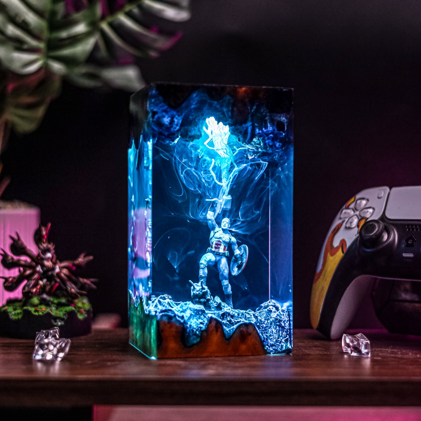 Captain America v1 Resin Lamp - Marvels Comic