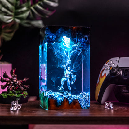 Captain America v1 Resin Lamp - Marvels Comic