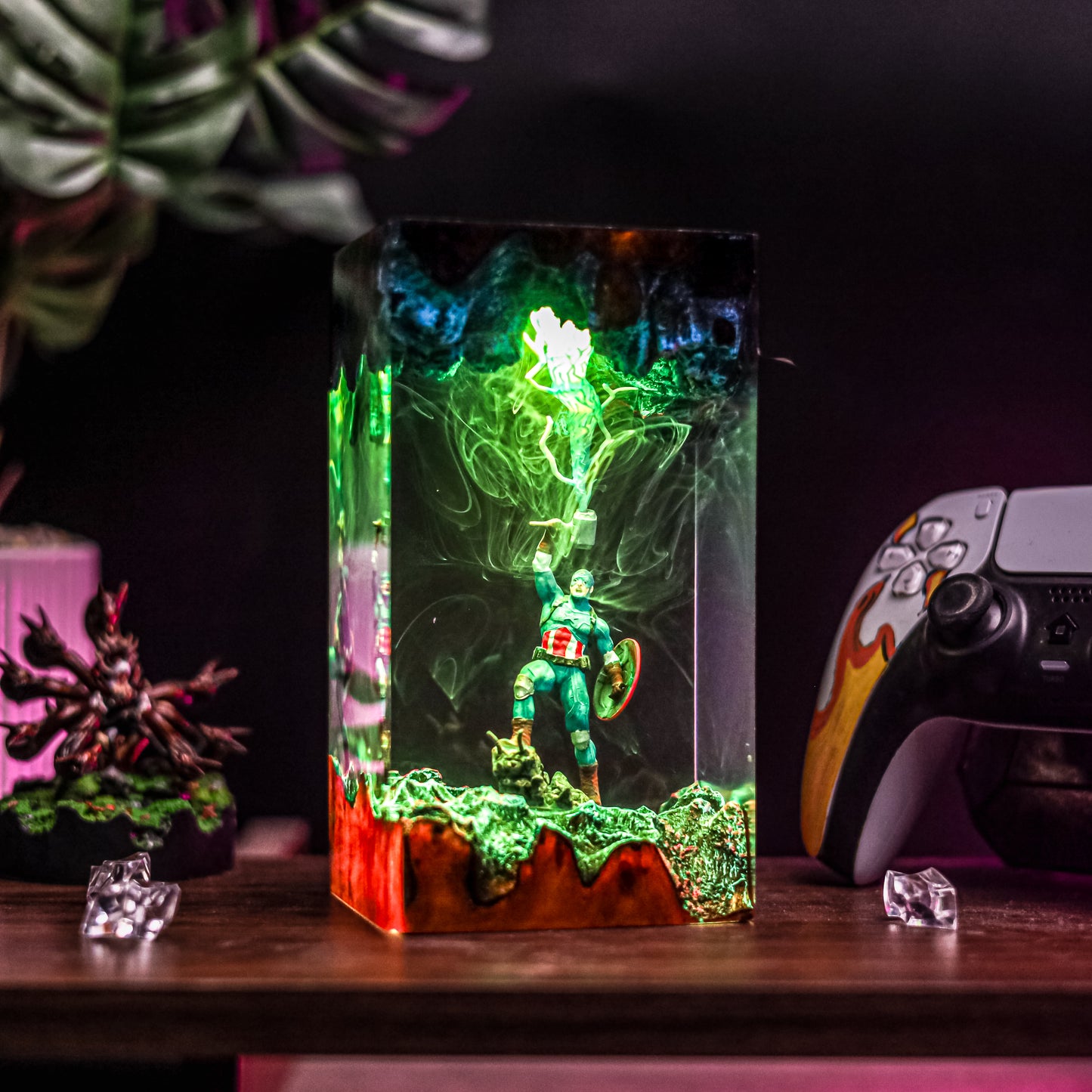 Captain America v1 Resin Lamp - Marvels Comic
