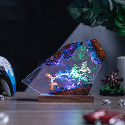 Goku Vs Broly Resin Lamp