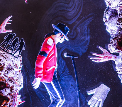 Michael Jackson Moon Walk V2 Resin Lamp