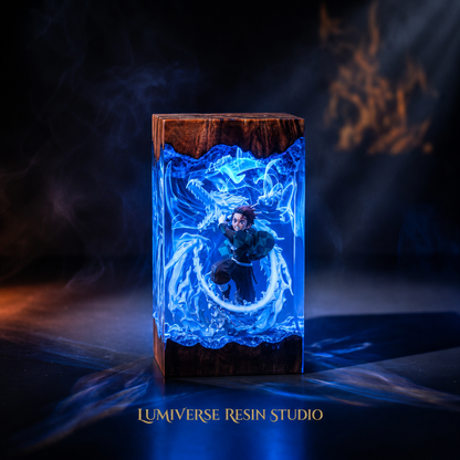 Tanjiro Resin Lamp V1 - Demon Slayer