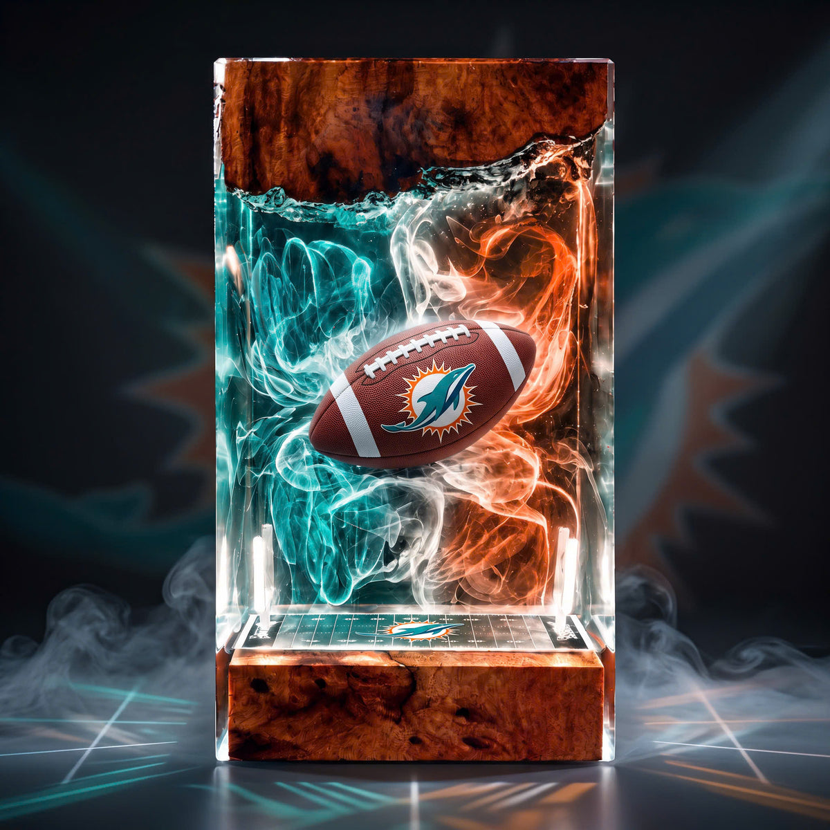 American Football Resin Lamp | LED RGB | Lumiverse Resin