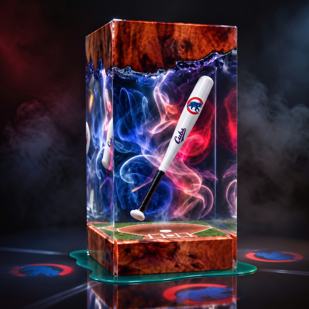 Baseball Bat Resin Lamp | Handmade LED | Lumiverse Resin