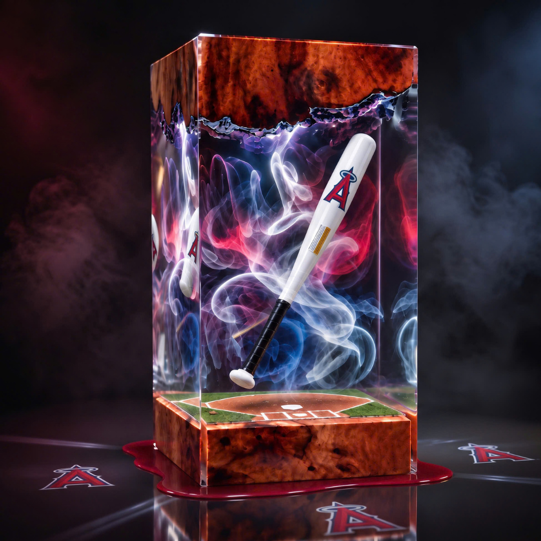 Baseball Bat Resin Lamp | Handmade LED | Lumiverse Resin