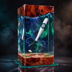Baseball Bat Resin Lamp | Handmade LED | Lumiverse Resin