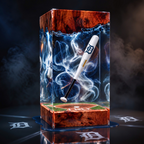 Baseball Bat Resin Lamp | Handmade LED | Lumiverse Resin